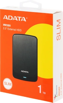 Жесткий диск A-Data USB3.1 1TB AHV320-1TU31-CBK HV320 2.5" черный - купить недорого с доставкой в интернет-магазине