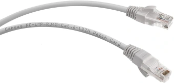 Патч-корд Cabeus PC-UTP-RJ45-CAT.6-2M-LSZH U/UTP RJ-45 вил.-вилка RJ-45 кат.6 2м серый LSZH - купить недорого с доставкой в интернет-магазине