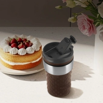 Термокружка для напитков Rondell The Morning Mocco RDS-1162 0.26л. коричневый картонная коробка - купить недорого с доставкой в интернет-магазине
