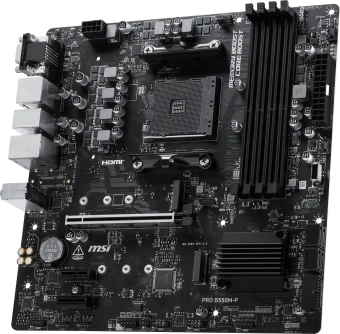 Материнская плата MSI PRO B550M-P Soc-AM4 AMD B550 4xDDR4 mATX AC`97 8ch(7.1) GbLAN RAID+VGA+HDMI+DP - купить недорого с доставкой в интернет-магазине