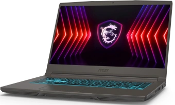 Ноутбук MSI Thin 15 B13VE-3200XRU Core i7 13620H 16Gb SSD512Gb NVIDIA GeForce RTX4050 6Gb 15.6" IPS FHD (1920x1080) FreeDOS grey space WiFi BT Cam (9S7-16R831-3200) - купить недорого с доставкой в интернет-магазине