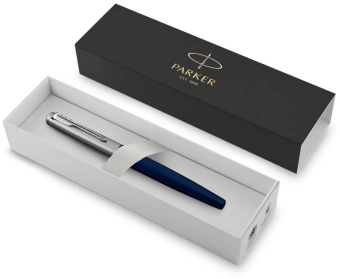 Ручка перьев. Parker Jotter Core F63 (CW2030950) Royal Blue CT M сталь нержавеющая подар.кор. - купить недорого с доставкой в интернет-магазине