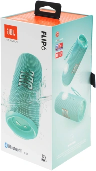 Колонка порт. JBL Flip 6 бирюзовый 30W 1.0 BT 10м 4800mAh (JBLFLIP6TEAL) - купить недорого с доставкой в интернет-магазине