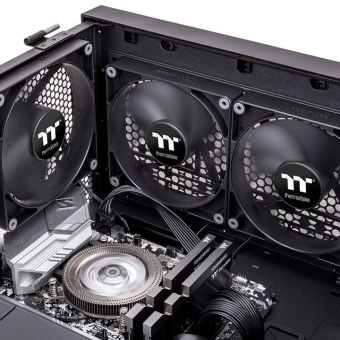 Вентилятор для корпуса Thermaltake CT120 120х120x25 черный 4-pin 25.8дБ (упак.:2шт) (CL-F147-PL12BL-A) Ret - купить недорого с доставкой в интернет-магазине