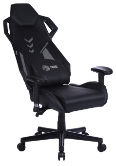 Кресло игровое Cactus CS-CHR-090BL черный эко.кожа/сетка крестов. нейлон - купить недорого с доставкой в интернет-магазине