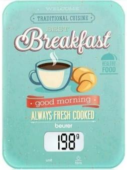 Весы кухонные электронные Beurer KS19 Breakfast макс.вес:5кг рисунок - купить недорого с доставкой в интернет-магазине