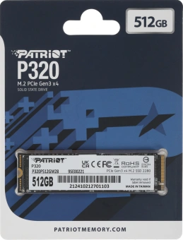 Накопитель SSD Patriot PCIe 3.0 x4 512GB P320P512GM28 P320 M.2 2280 - купить недорого с доставкой в интернет-магазине