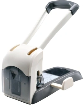 Дырокол Kw-Trio Lever-Tech HD 9546 макс.:100лист. металл/пластик серый отв.:2 с линейкой - купить недорого с доставкой в интернет-магазине