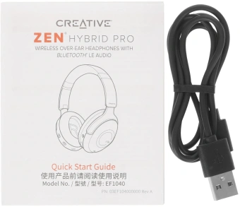 Гарнитура мониторные Creative Zen Hybrid Pro CLASSIC 1.2м черный беспроводные bluetooth оголовье (51EF1040AA001) - купить недорого с доставкой в интернет-магазине