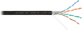 Кабель информационный Nikomax NMC 4100B-BK кат.5E U/UTP 4 пары polyethylene внешний 305м черный - купить недорого с доставкой в интернет-магазине