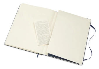 Блокнот Moleskine CLASSIC QP092B20 XLarge 190х250мм 192стр. нелинованный твердая обложка синий - купить недорого с доставкой в интернет-магазине