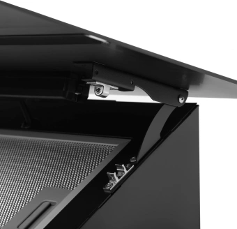 Вытяжка каминная Hyundai HGH 6846 IX черный/нержавеющая сталь управление: сенсорное (1 мотор) - купить недорого с доставкой в интернет-магазине