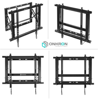 Кронштейн для телевизора Onkron PRO7M черный 40"-70" макс.45кг настенный наклонно-выдвижной - купить недорого с доставкой в интернет-магазине