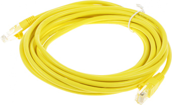 Патч-корд cat.5E molded 5м желтый RJ-45 (m)-RJ-45 (m) - купить недорого с доставкой в интернет-магазине
