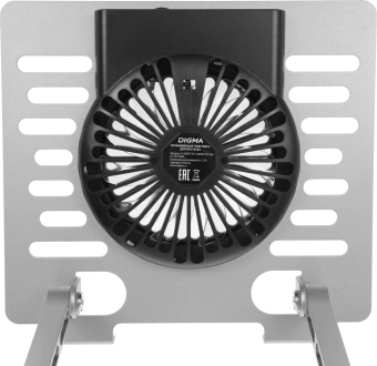 Подставка для ноутбука Digma D-NCP170-1xRGB110-360 17" 240x230x50мм 28дБ 2xUSB 1x 110ммFAN 940г Fan-control алюминий серый - купить недорого с доставкой в интернет-магазине