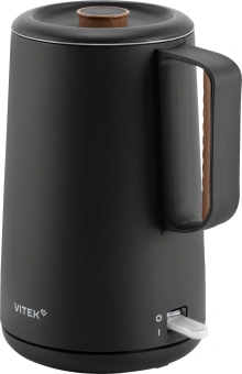 Чайник электрический Vitek VT-WK1093 1.7л. 2000Вт черный/дерево корпус: металл/пластик - купить недорого с доставкой в интернет-магазине