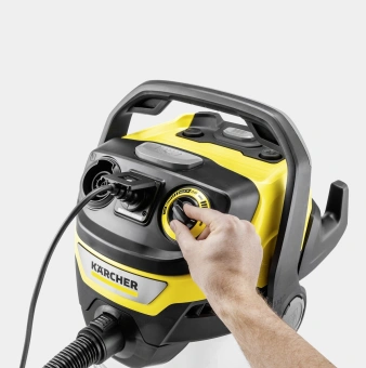 Строительный пылесос Karcher WD 6 P S V-30/8/35/T (YSY) 1300Вт (уборка: сухая/сбор воды/выдув) желтый - купить недорого с доставкой в интернет-магазине