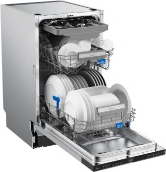Посудомоечная машина встраив. Midea MID45S485I 1930Вт узкая нержавеющая сталь инвертор - купить недорого с доставкой в интернет-магазине