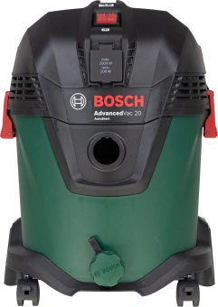 Строительный пылесос Bosch AdvancedVac20 1200Вт (уборка: сухая/влажная/выдув) зеленый - купить недорого с доставкой в интернет-магазине