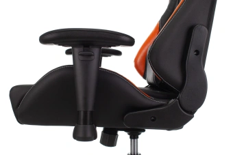 Кресло игровое Zombie VIKING 5 AERO черный/оранжевый эко.кожа с подголов. крестов. пластик - купить недорого с доставкой в интернет-магазине