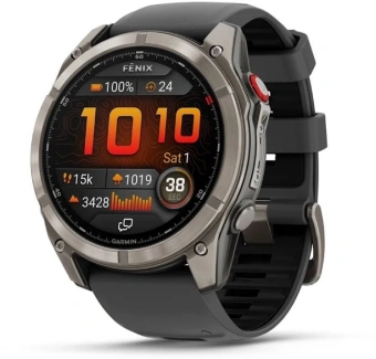 Смарт-часы Garmin Fenix 8 Pro 51mm AMOLED 1.4" AMOLED корп.серебристый рем.желтый (010-03199-11) - купить недорого с доставкой в интернет-магазине