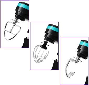 Миксер планетарный Kitfort КТ-3044-4 1000Вт черный/бирюзовый - купить недорого с доставкой в интернет-магазине