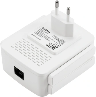 Повторитель беспроводного сигнала Digma D-WR400 AC1200 10/100BASE-TX/Wi-Fi белый - купить недорого с доставкой в интернет-магазине