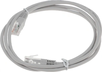 Патч-корд Lanmaster TWT-45-45-1.5-GY UTP RJ-45 вил.-вилка RJ-45 кат.5E 1.5м серый ПВХ (уп.:1шт) - купить недорого с доставкой в интернет-магазине