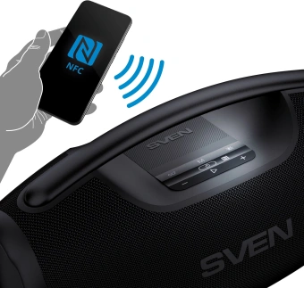 Колонка порт. Sven АС PS-990 черный 180W 2.0 BT/3.5Jack 5200mAh (без.бат) (SV-022891) - купить недорого с доставкой в интернет-магазине