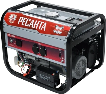 Генератор Ресанта БГ 4000 Э 3.3кВт - купить недорого с доставкой в интернет-магазине