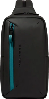 Рюкзак слинг Piquadro Corner 2.0 CA6466C2OW/N черный полиэстер - купить недорого с доставкой в интернет-магазине