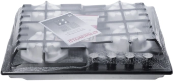 Газовая варочная поверхность Maunfeld EGHE.64.3STS-EB/G черный - купить недорого с доставкой в интернет-магазине