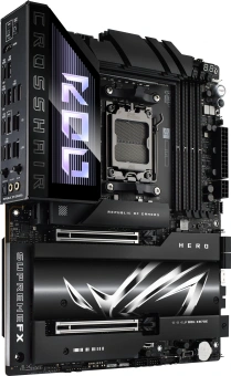 Материнская плата Asus ROG CROSSHAIR X870E HERO SocketAM5 AMD X870E 4xDDR5 ATX AC`97 8ch(7.1) 5Gigabit + 2.5Gigabit Ethernet RAID+HDMI - купить недорого с доставкой в интернет-магазине