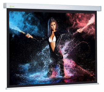 Экран Cactus 168x299см Wallscreen CS-PSW-168x299 16:9 настенно-потолочный рулонный белый - купить недорого с доставкой в интернет-магазине