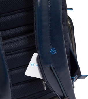 Рюкзак мужской Piquadro Blue Square CA6592B2BM/BLU2 темно-синий натур.кожа - купить недорого с доставкой в интернет-магазине