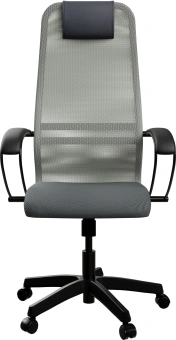 Кресло Метта SU-B-8 светло-серый сиденье светло-серый сетка с подголов. крестов. металл хром - купить недорого с доставкой в интернет-магазине