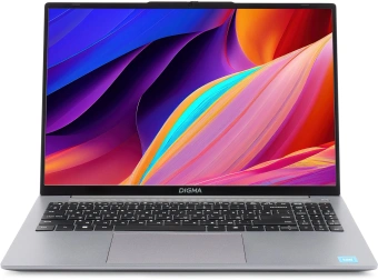 Ноутбук Digma EVE C5805 N-series N100 16Gb SSD512Gb Intel UHD Graphics 16" IPS WUXGA (1920x1200) Windows 11 Pro dk.grey WiFi BT Cam 6000mAh (DN16N1-ADXW01) - купить недорого с доставкой в интернет-магазине