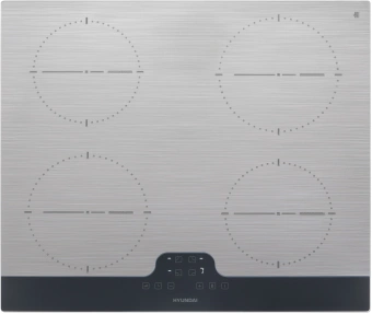 Индукционная варочная поверхность Hyundai HHI 6772 GR серебристый - купить недорого с доставкой в интернет-магазине