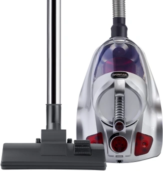 Пылесос Hyundai HYV-C4570 2400Вт серебристый/красный - купить недорого с доставкой в интернет-магазине