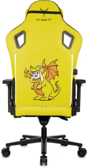 Кресло игровое Knight Craft Dragon желтый экокожа с подголов. крестов. металл - купить недорого с доставкой в интернет-магазине