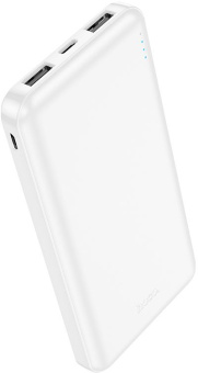 Мобильный аккумулятор Hoco J100 High-ranking 10000mAh 2.1A 2xUSB-A белый (J100 HIGH-RANKING WHITE) - купить недорого с доставкой в интернет-магазине