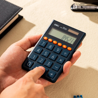 Калькулятор карманный Deli EM130BLUE синий 12-разр. - купить недорого с доставкой в интернет-магазине