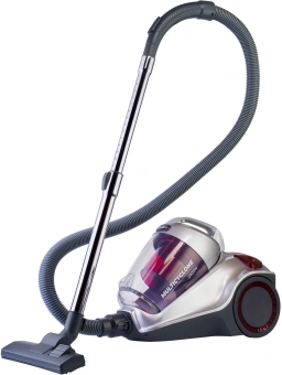 Пылесос Hyundai HYV-C4570 2400Вт серебристый/красный - купить недорого с доставкой в интернет-магазине