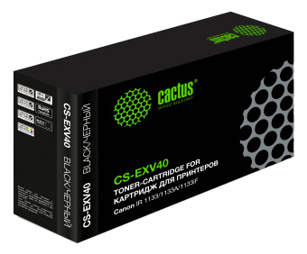 Картридж лазерный Cactus CS-EXV40 C-EXV40 черный (6000стр.) для Canon IR 1133/1133A/1133iF - купить недорого с доставкой в интернет-магазине