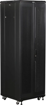 Шкаф серверный Lanmaster (TWT-CBB-32U-6X10-G1) напольный 32U 600x1000мм пер.дв.стекл задн.дв.двуст. 2 бок.пан. 800кг черный - купить недорого с доставкой в интернет-магазине