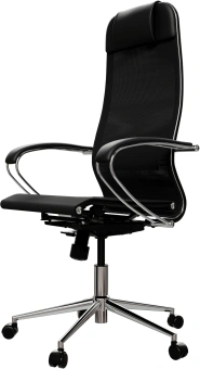 Кресло Метта ErgoLife Set 12 черный сиденье черный сетка с подголов. крестов. сталь хром - купить недорого с доставкой в интернет-магазине