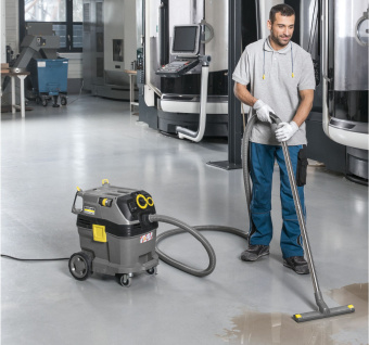 Строительный пылесос Karcher NT 30/1 Tact Te L 1380Вт (уборка: сухая/влажная/сбор воды) серый - купить недорого с доставкой в интернет-магазине