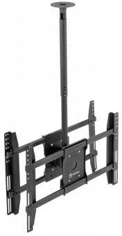 Кронштейн для телевизора Onkron N3L черный 40"-80" макс.50кг потолочный наклон - купить недорого с доставкой в интернет-магазине