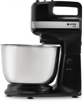 Миксер стационарный Vitek VT-1419 700Вт черный/стальной - цена, купить или заказать с доставкой в интернет-магазине Миксер стационарный Vitek VT-1419 700Вт черный/стальной - купить недорого с доставкой в интернет-магазине