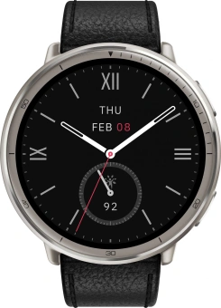Смарт-часы Amazfit Active 2R A2437 Premium 43.9мм 1.32" AMOLED корп.серебристый рем.черный разм.брасл.:150-210мм (1746931) - купить недорого с доставкой в интернет-магазине